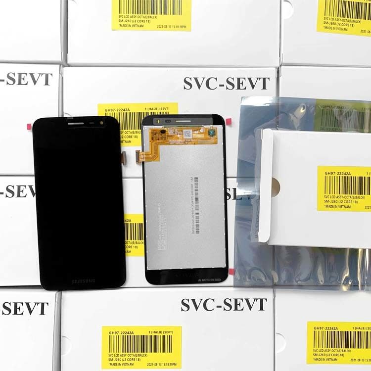 Schwarzer Kern-LCD-Bildschirm-Ersatz s J2 kein Rahmen ursprüngliches Service Pack