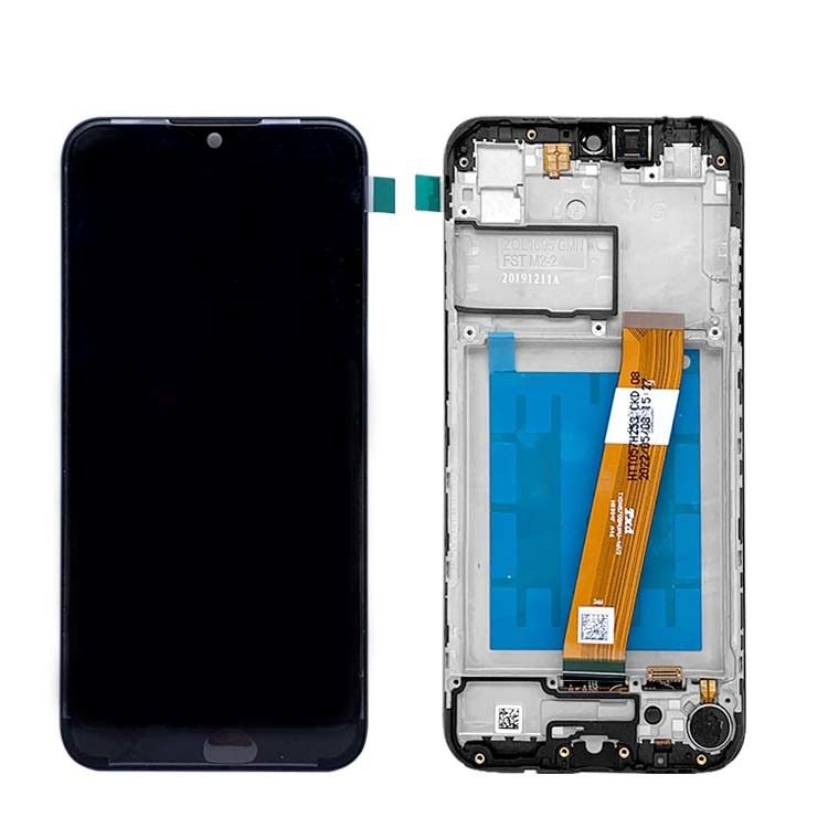 A01 LCD-Bildschirm LCD mit Rahmen Für  A01 Großhandel Service Pack LCDS  A105 Original Telefon Pantalla