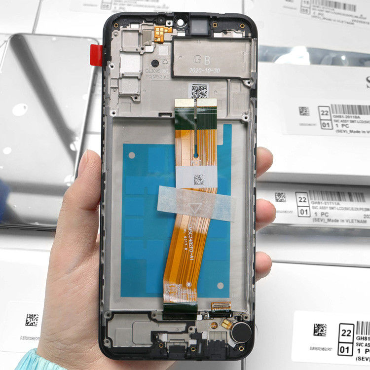 Großhandel A02S LCD-Lcd mit Rahmen Für  A02S Fabrik Touchscreen Display  A025 Service Pack LCDS Hosen