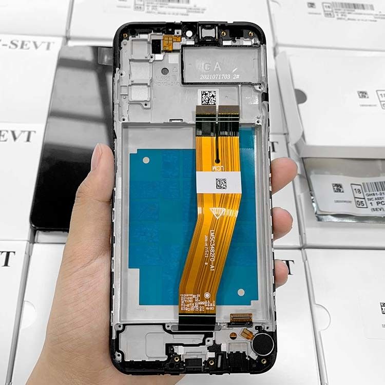 A03 LCD-Lcd mit Rahmen für  a03 Großhandel Mobiltelefonbildschirm A035 Original Service Pack