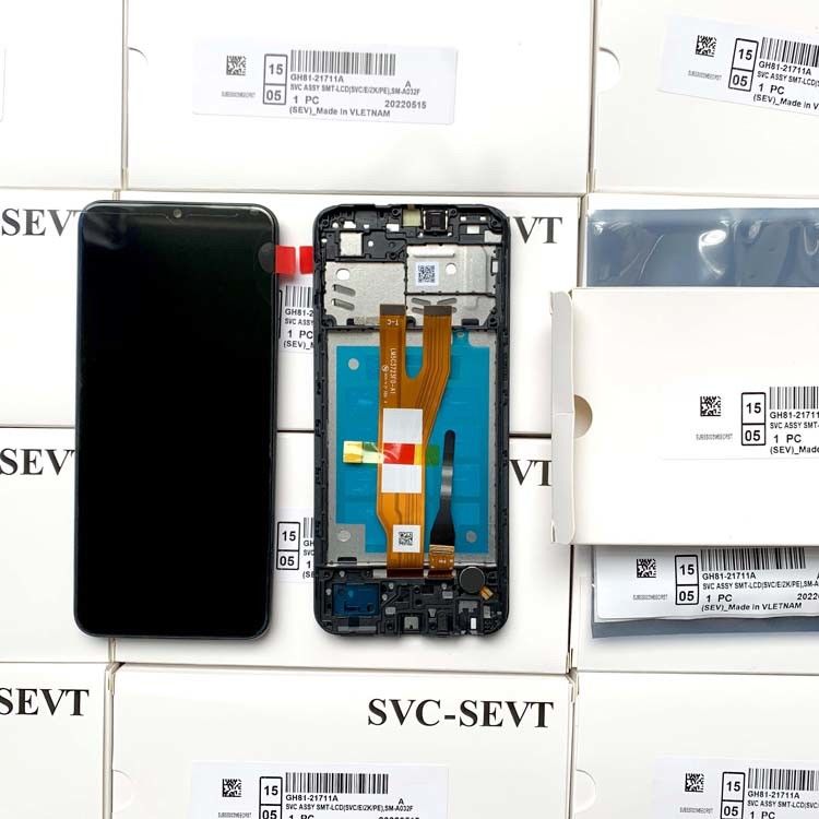 A03 Kern-LCD-Bildschirm mit Rahmen Für  a03 Kern Original Service Pack LCDS  A032 Mobile Pantalla