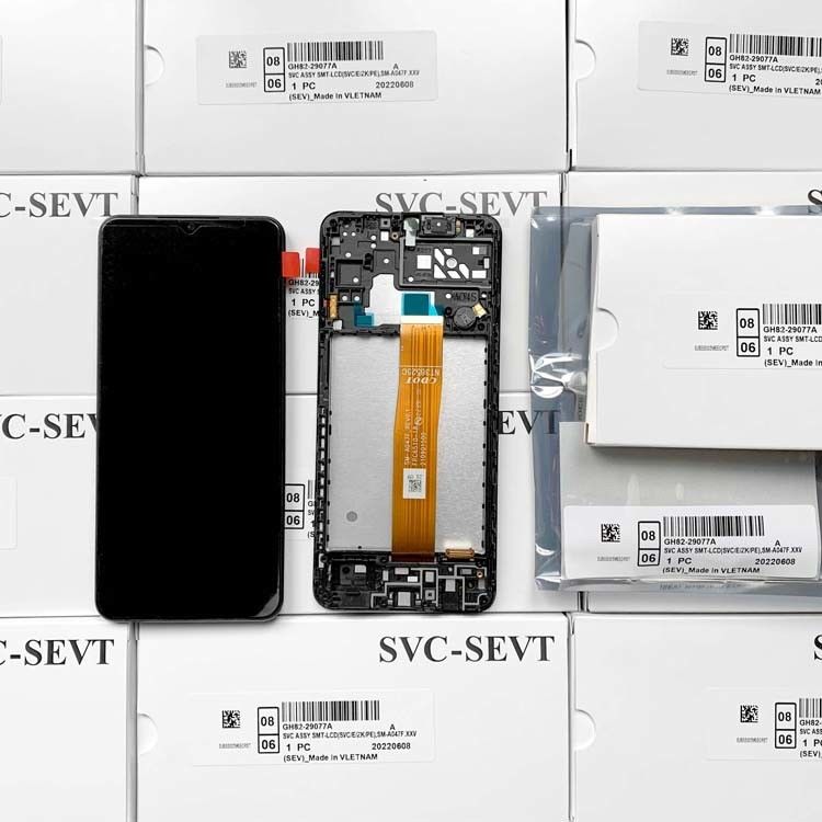 A04S LCD-LCD mit Rahmen für  a04s Original Service Pack LCDS  A047 Mobiltelefon Bildschirm Anzeige Pantalla