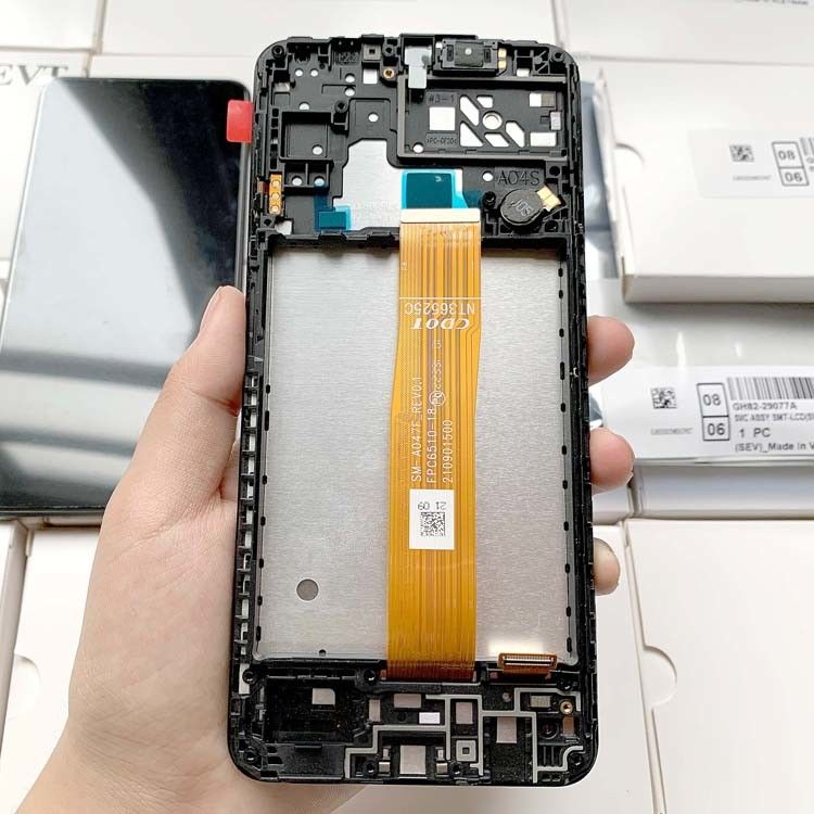 A04S LCD-LCD mit Rahmen für  a04s Original Service Pack LCDS  A047 Mobiltelefon Bildschirm Anzeige Pantalla