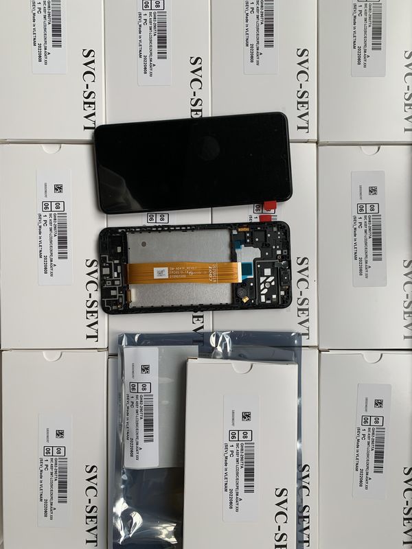 A04S LCD-LCD mit Rahmen für  a04s Original Service Pack LCDS  A047 Mobiltelefon Bildschirm Anzeige Pantalla