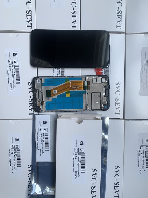 A11 LCD-Bildschirm Pantalla mit Rahmen Für  A11 Original Neuer Mobilbildschirm  A115 Service Pack LCD-Display