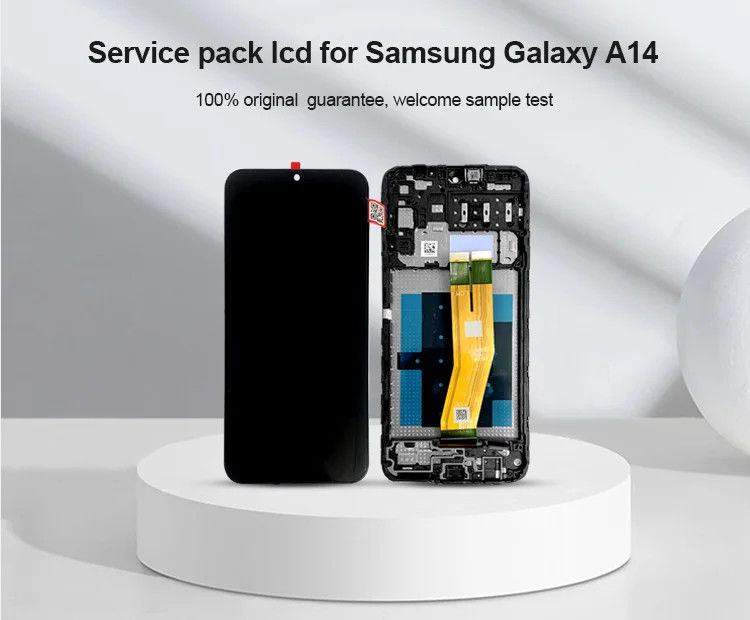 A14 4G-LCD mit Rahmen Für  A145P Mobiltelefon Touch Pantalla  A145R Service Pack LCD-Bildschirm