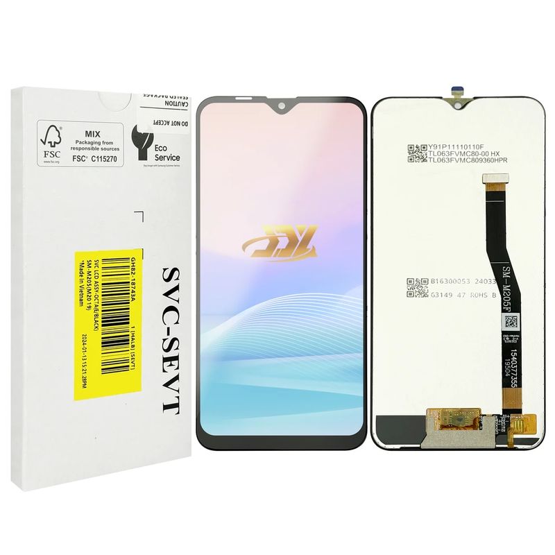 Original Ersatz-LCD 100% getestet streng LCD M20 LCD-Display Touchscreen Mobiltelefon Bildschirm