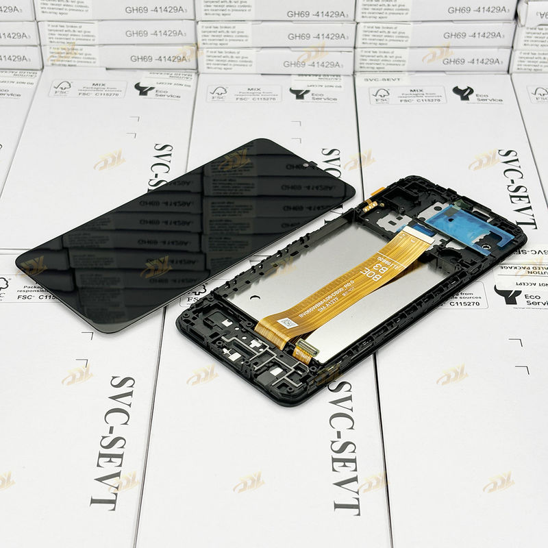 A127 LCD mit Rahmen Für  a127 Original New Service Pack Mobilbildschirm  A12 Nacho Touch Pantalla