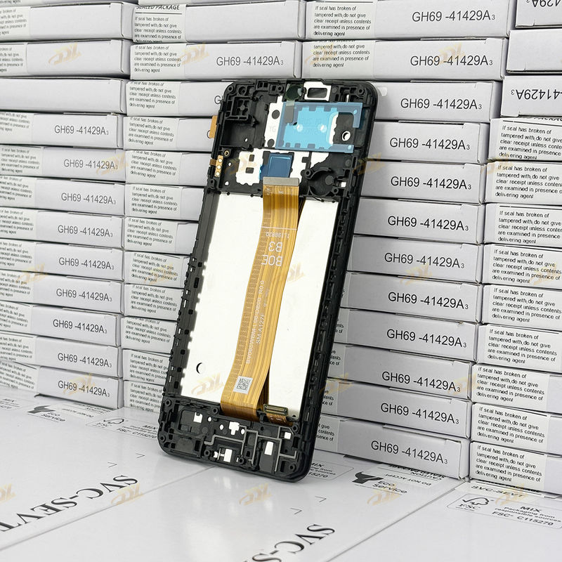 A127 LCD mit Rahmen Für  a127 Original New Service Pack Mobilbildschirm  A12 Nacho Touch Pantalla