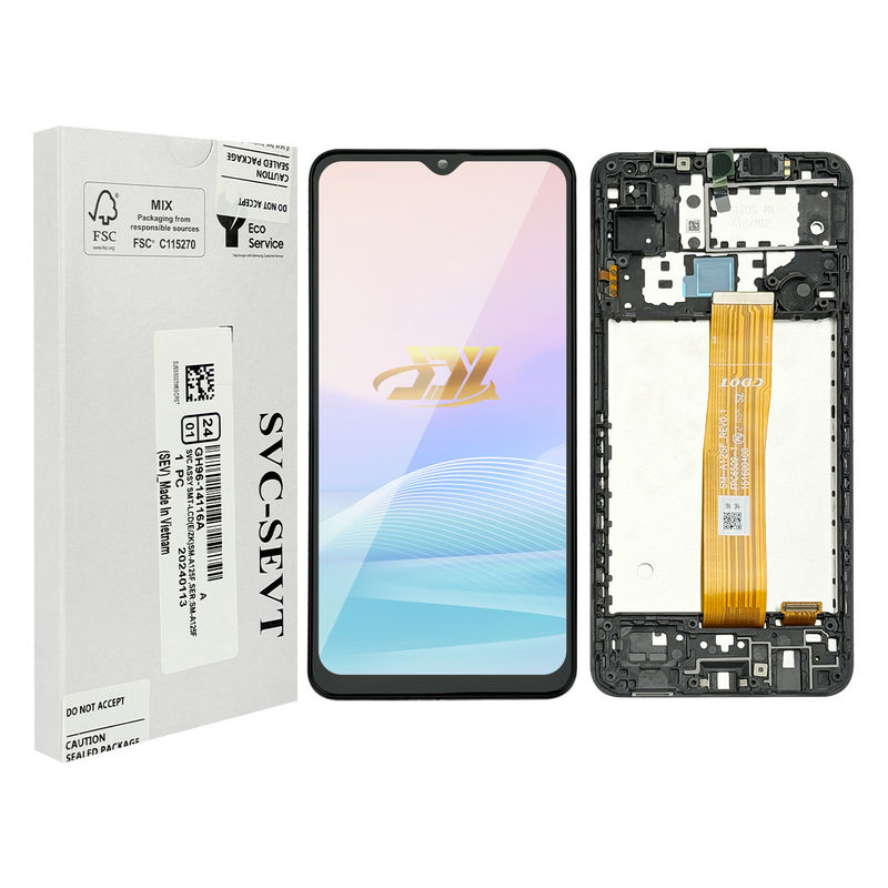 A125 Original Lcd Panatlla mit Rahmen Für  a125 Service Pack LCDS Bildschirm  A125 Mobiltelefon Touch Display