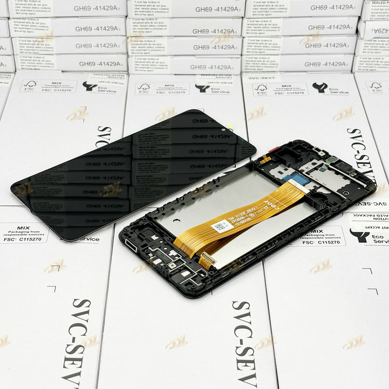 A125 Original Lcd Panatlla mit Rahmen Für  a125 Service Pack LCDS Bildschirm  A125 Mobiltelefon Touch Display